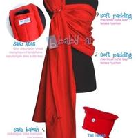 Gambar Gendongan Ring Sling (Kain Panjang) - Merah dari Aurel Babyshop Kota Tangerang Selatan 2 Tokopedia