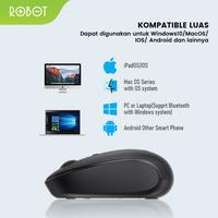 Gambar ROBOT Mouse USB 2.4G Wireless & Bluetooth 5.0 Dual Mode ROBOT M360 - Hitam dari Reformasi Computer Kota Administrasi Jakarta Barat 5 Tokopedia