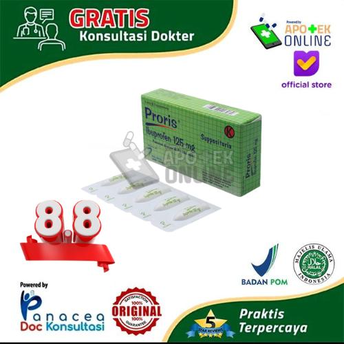 PRORIS 125 MG 5 SUPPOSITORIA