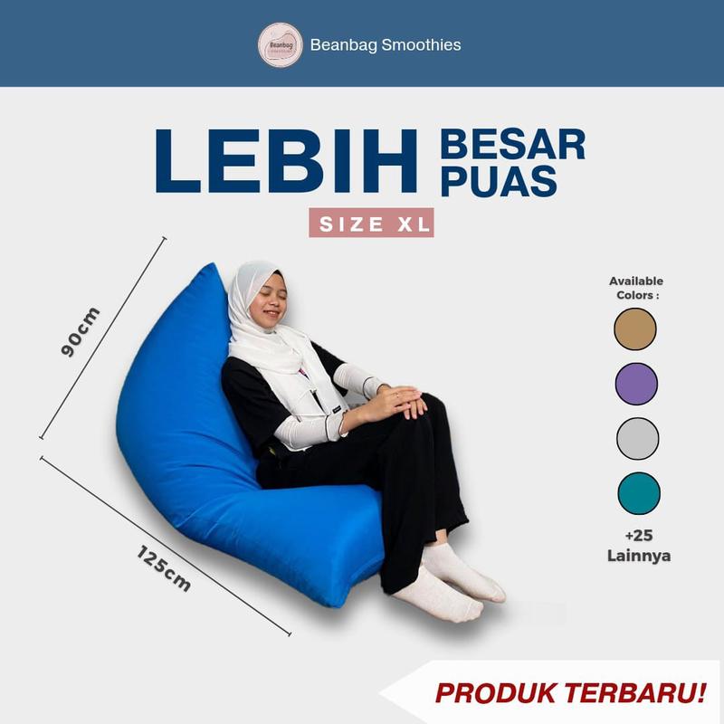 Product Introduction of BEANBAG WATERPROFF Triangle Size Large Plus ISI | bean bag waterproof sofa 0