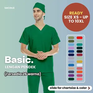 READY TANPA PO!! Baju OK / Baju Jaga / Baju Scrub Dokter/ Baju OKA