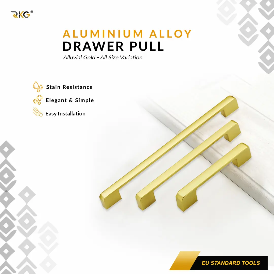 Tarikan Laci Lemari Minimalis Gold Drawer Pull Handle DPL-8510GD