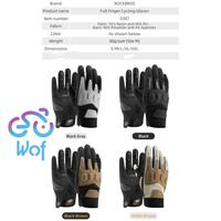 Gambar ROCKBROS MT016-02 Black Brown Sarung Tangan Sepeda Motor Full Finger Gloves PU Leather Non-slip Gloves Motorcycle Cycling Touch Screen Sports Protection Gloves Breathable Bicycle MTB Road Bike - S dari Wof Wheel of Fortune Official Kab. Tangerang 2 Tokopedia