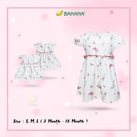Gambar BANANA Dress bayi perempuan printing bunga cream renda cubit - S dari BANANA Official Store Kota Administrasi Jakarta Timur 1 Tokopedia
