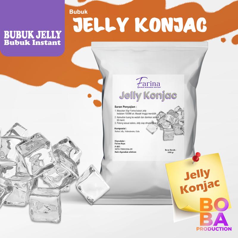 Jelly Konyaku Plain 1kg - Bubuk Topping Minuman 0