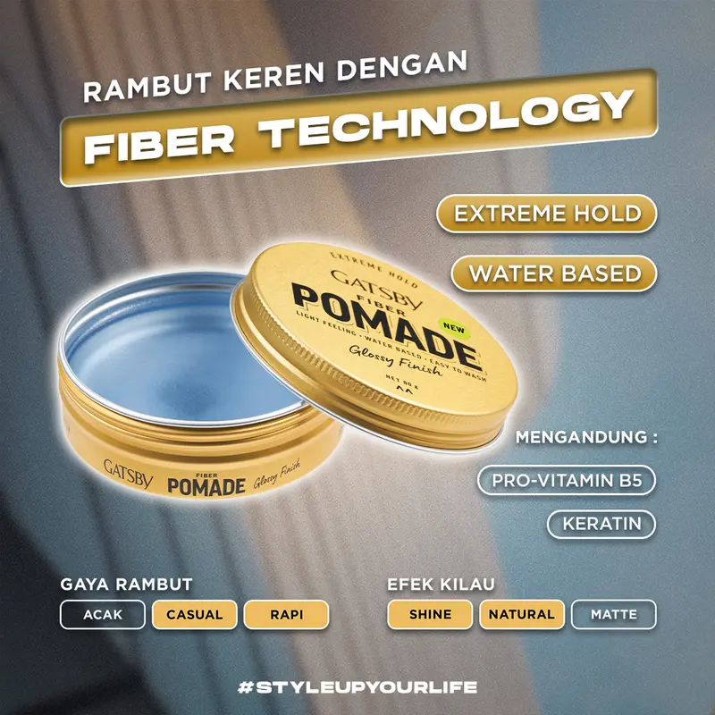GATSBY Fiber Pomade 80 gr 3