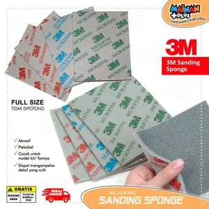Amplas Ampelas Gundam Tamiya 3M Sanding Sponge Sand Paper Full Size