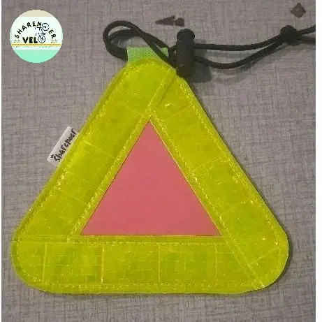 New biketag spon Bigsize 12cm triangle reflector sepeda