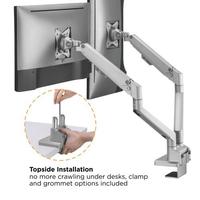 Gambar Bracket Monitor TV 17-32inch BRATECK LDT63-C024 Gas Spring Dual Monitor - Silver dari Techno Computer Bali Kota Denpasar 4 Tokopedia