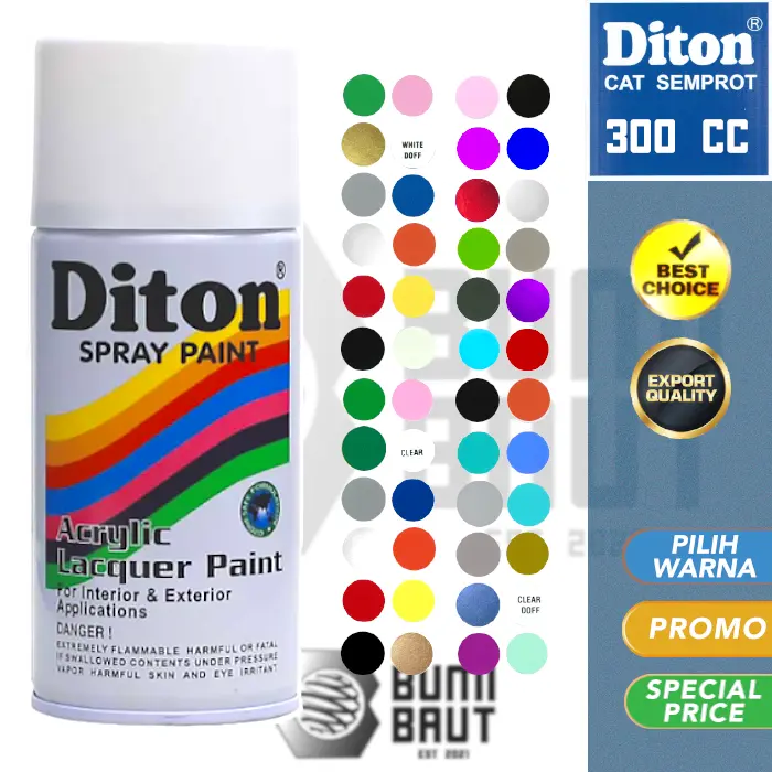 Cat Semprot Diton 300cc (Pilih Varian) 0