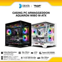 Gambar Casing PC Gaming Armaggeddon Aquaron Wibo M-Atx Dual Chamber Tempered Glass More Viewable - BLACK dari DBKlik Indonesia Kota Administrasi Jakarta Pusat 1 Tokopedia