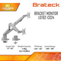 Gambar Bracket Monitor TV 17-32inch BRATECK LDT63-C024 Gas Spring Dual Monitor - Silver dari Techno Computer Bali Kota Denpasar 1 Tokopedia