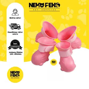 PET RUBBER SHOES WARNA RANDOM/ Sepatu Untuk Hewan / Sepatu / Anjing Dan Kucing