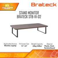 Gambar STAND MONITOR BRATECK STB-111-02 For Monitor & Laptop 13-32 inch - Teak & Matte Black dari Techno Computer Bali Kota Denpasar 1 Tokopedia