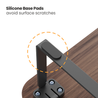 Gambar STAND MONITOR BRATECK STB-111-02 For Monitor & Laptop 13-32 inch - Teak & Matte Black dari Techno Computer Bali Kota Denpasar 4 Tokopedia