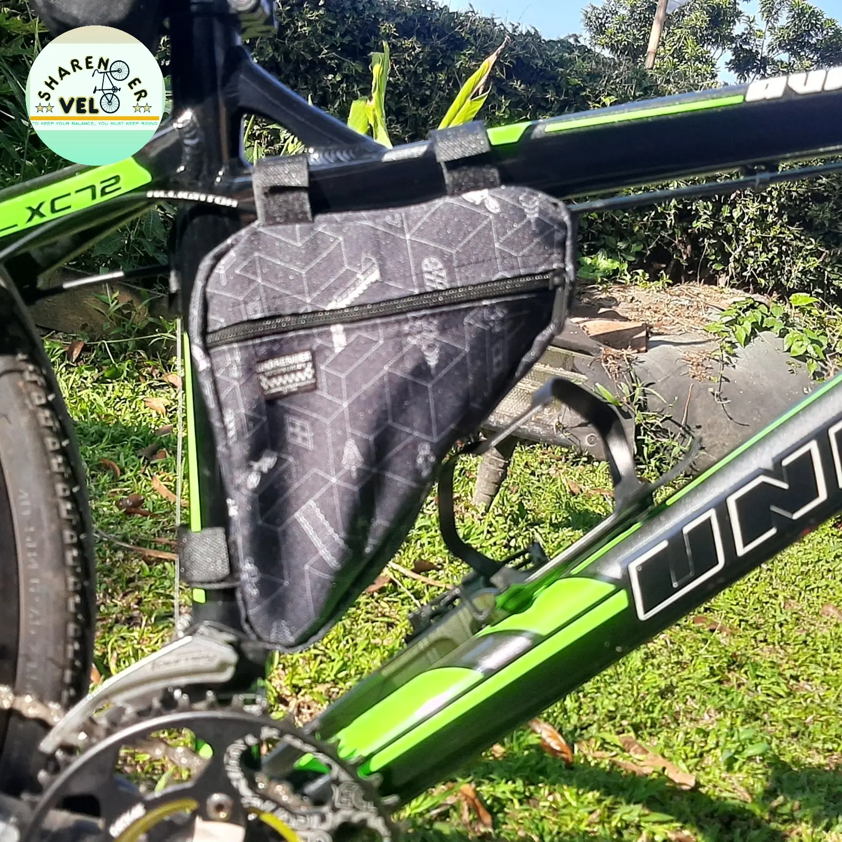 Tas frame sepeda segitiga multifungsi tempat HP&aksesoris