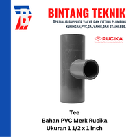 Gambar Reducer Tee (Vlok Tee) 1 1/2" x 1" inch PVC Rucika AW dari Bintang Teknik Toko Kota Administrasi Jakarta Barat 3 Tokopedia