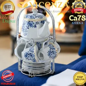 Perlengkapan Minum SET VICENZA CA78 Motif Ayana GARANSI RESMI