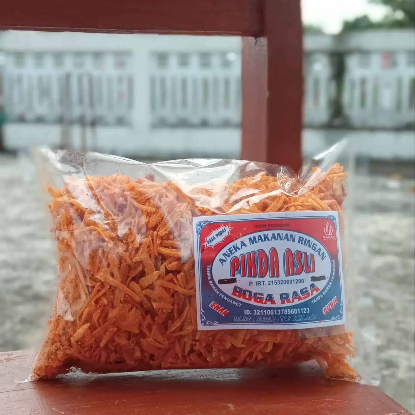 1 Kg Pikda Bogarasa Keripik Singkong Pedas