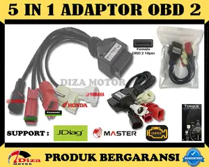 Termurah 5 in 1 Scanner OBD 2 Sepeda Motor