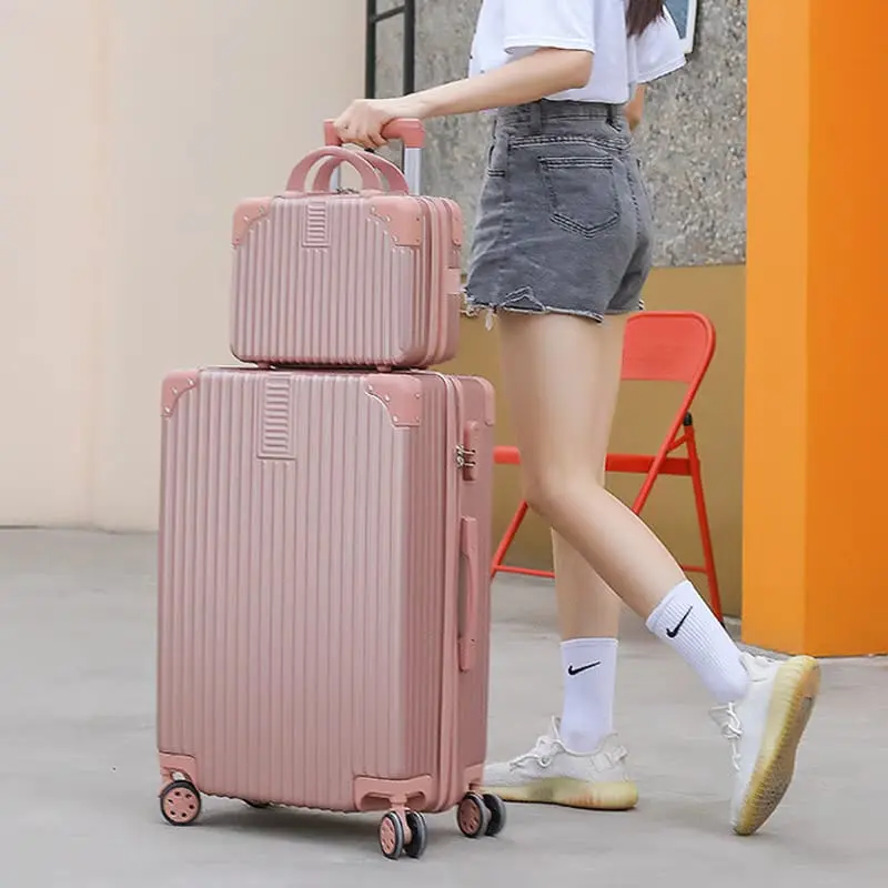 Smile Bird Koper PC Koper 20/22/24 Inch Kabin Bagasi Koper Travel Set 14 Inch 3