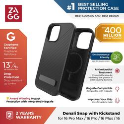 Zagg Manhattan Snap Serie Custodia per Magsage per Apple IPHONE 16 Plus