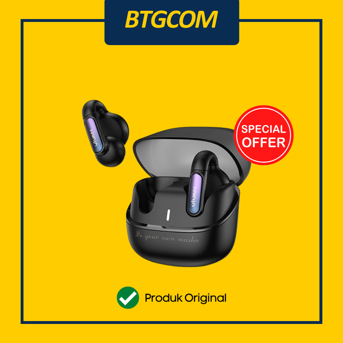 Gambar TWS OWS VIVAN FREEGO C01 ENC BLUETOOTH 5.4 WITH FLASH CONNECT FREE GO EAR CLIP dari btgcom Kota Denpasar Tokopedia