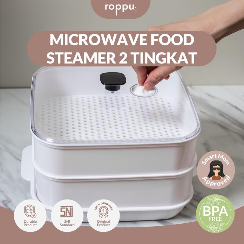Roppu Microwave Food Steamer Alat Kukus Makanan - Shop | Tokopedia