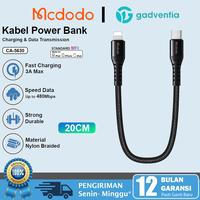 Gambar MCD Kabel Pendek Powerbank Charger Cable iPhone 11 12 13 C to L 20cm - USB TO C 20CM dari GADVENTIA Kota Administrasi Jakarta Barat 1 Tokopedia