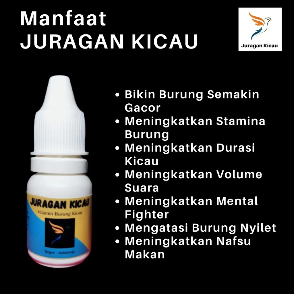 JURAGAN KICAU - Vitamin Burung Murai Batu - Lovebird - Kenari dll