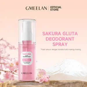 GMEELAN [GO FRESH] Sakura Gluta Deodorant Spray 50ml Antiperspiran cepat Sterilisasi