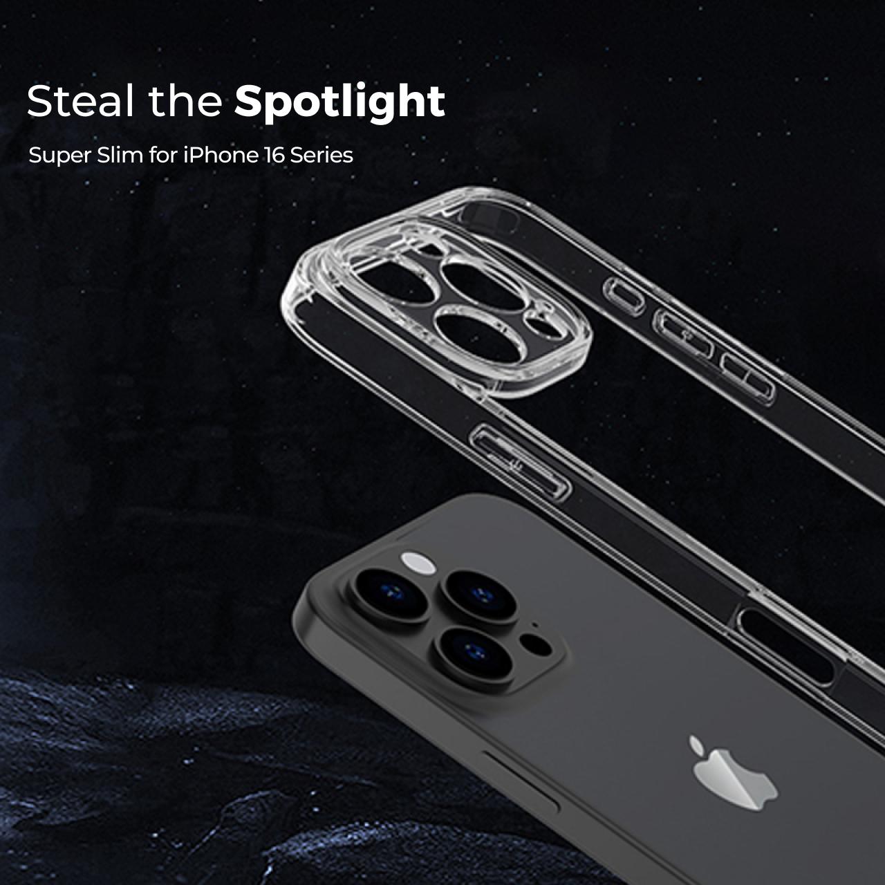 Octagoods iPhone 16 Case Super Slim - Matte Black CB33207