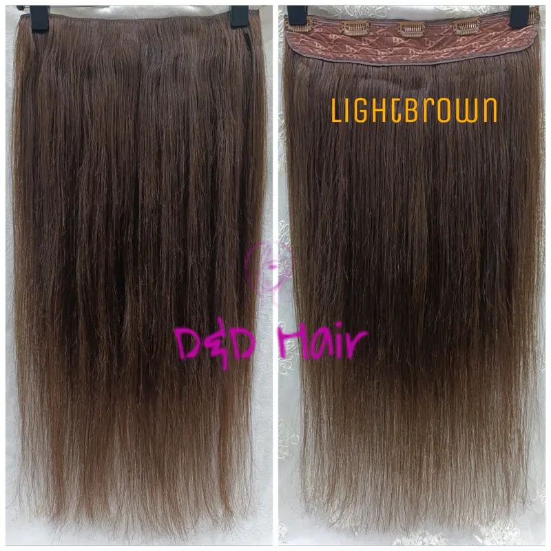 Hairclip Asli Panjang 60cm - Lightbrown - 100℅ asli Kualitas Premium 0