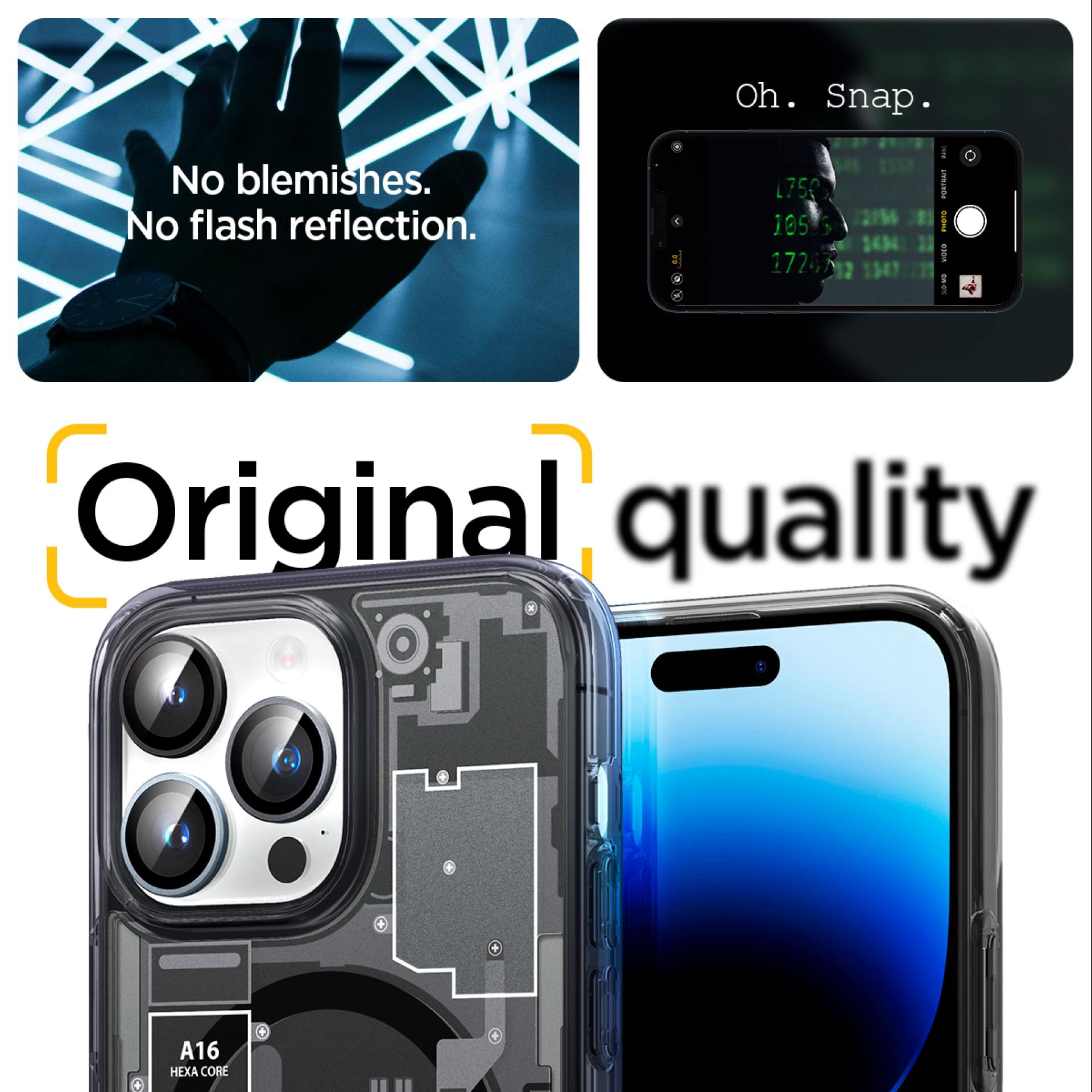Spigen iPhone 16 Pro Max / 16 Pro Camera Lens Protector with Tray 2 Pack GlastR EZ Fit Optik Pro - L-Series AGL05217-OLD