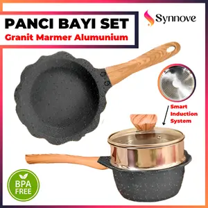 Panci MPASI Full Set Granite Die Cast Baby Food Maker MPASI Peralatan Bayi Panci MPASI Bayi Set