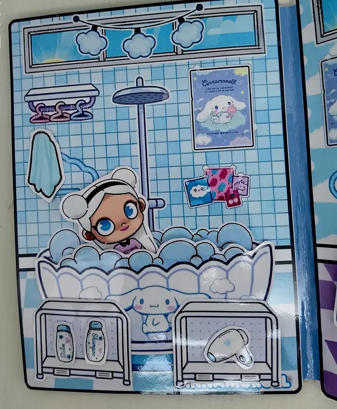 Avatar World Paper Doll House Sanrio Busy Book Kuromi Cinnamoroll Hello Kitty Mainan Edukasi Anak DIY Quiet Book 4