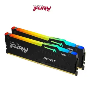 Kingston Fury Beast ddr5 rgb32gb 2x16gb 5200mhz kf552c40bbak2-32 ram