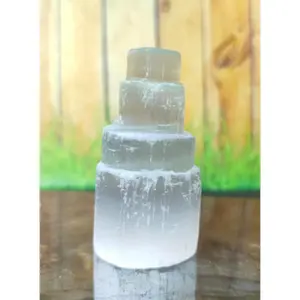 Natural Tower Selenite Cat Eye 6 cm Asli Marocco (Harga per pcs)