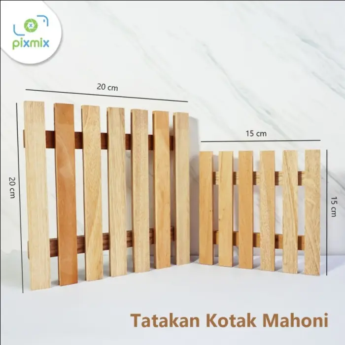 Properti Foto Produk - Tatakan Kotak Mahoni 5