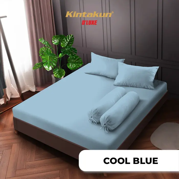 Gambar Kintakun Sprei D'luxe NEW Limited Polos Edition Uk.160x200cm Tinggi 25cm - B.Apricot dari Homeklik Living Kota Bekasi 5 Tokopedia