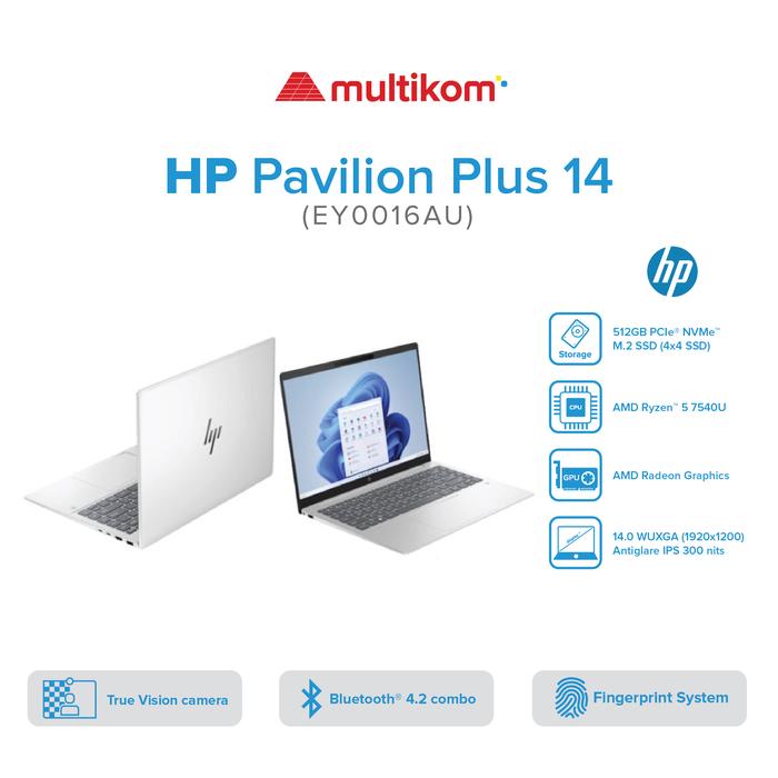 Gambar Hp Pavilion Plus 14 ey0016AU ey0017AU ey0018AU R5 7540U 16GB 512GB W11 dari MULTIKOM ID Kota Palembang Tokopedia