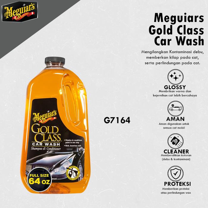 Gambar Meguiars Gold Class Car Wash Shampo Mobil & Conditioner Membersihkan Body Mobil dari Aki Murah Jakarta Kota Tangerang Selatan Tokopedia