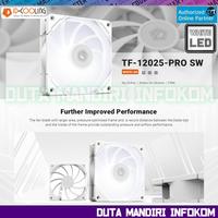 Gambar ID Cooling TF-12025 PRO SW - WHITE LED 120 mm PWM Cooling Fan | Big AirFlow I Rubber De-Vibration dari Duta Mandiri Infokom Kota Administrasi Jakarta Pusat 2 Tokopedia