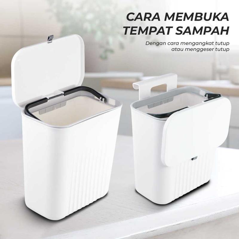 Tempat Sampah Dapur Model Gantung Tutup Flexible Kitchen Trash Bin 1