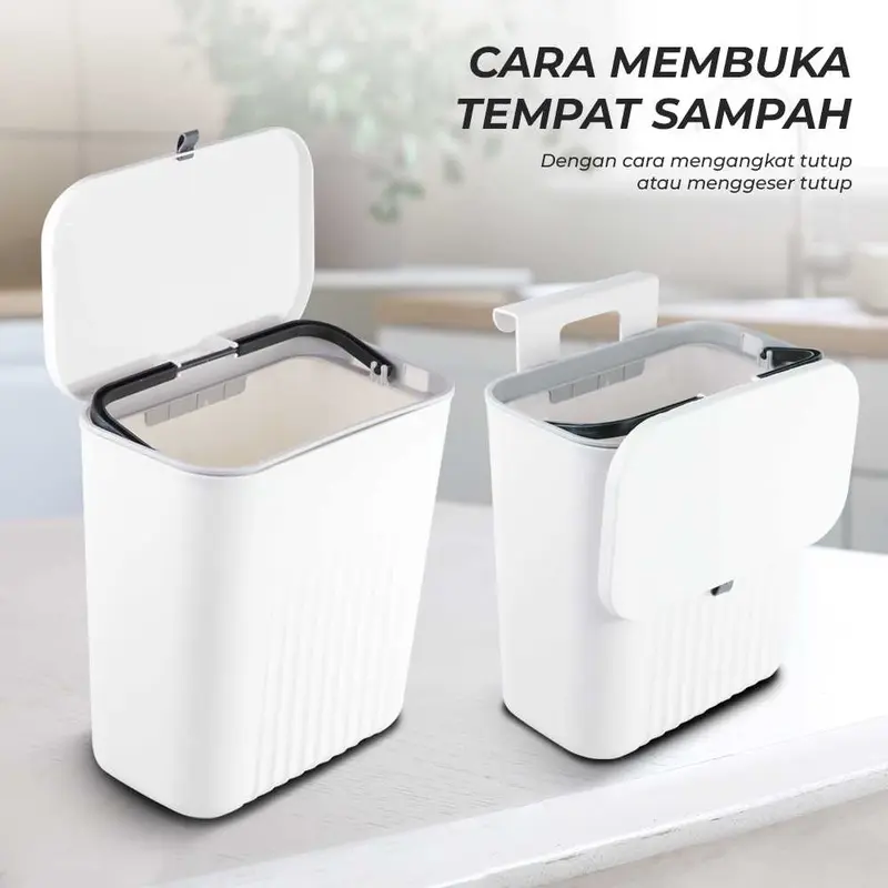 Tempat Sampah Dapur Model Gantung Tutup Flexible Kitchen Trash Bin 1