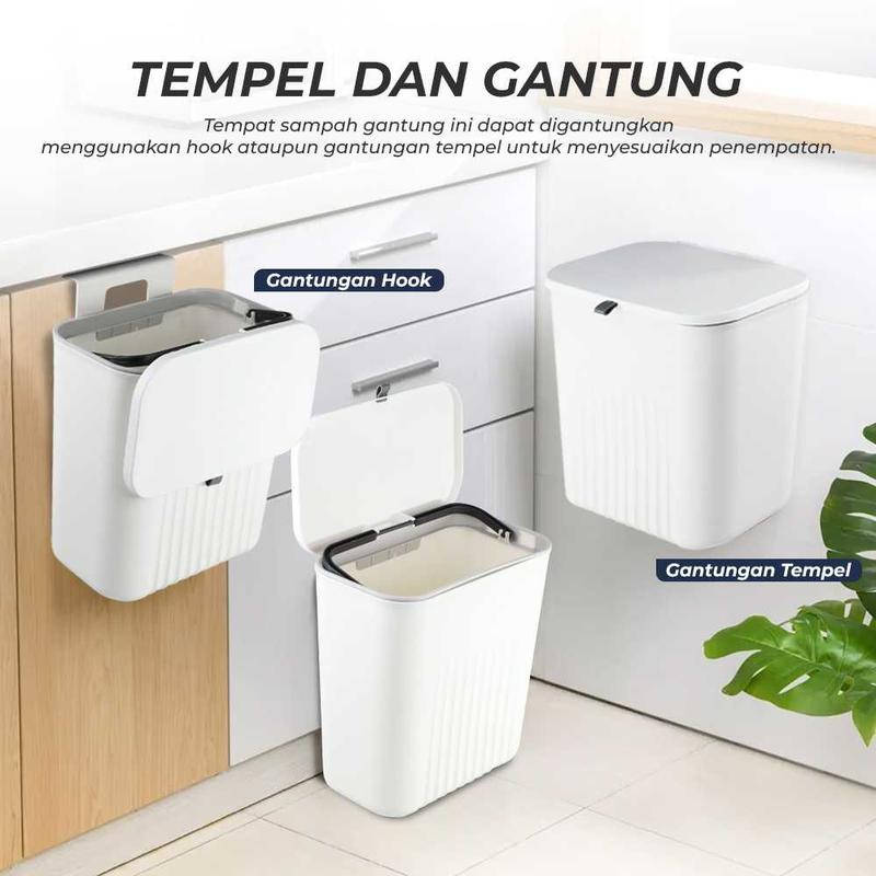 Tempat Sampah Dapur Model Gantung Tutup Flexible Kitchen Trash Bin 2