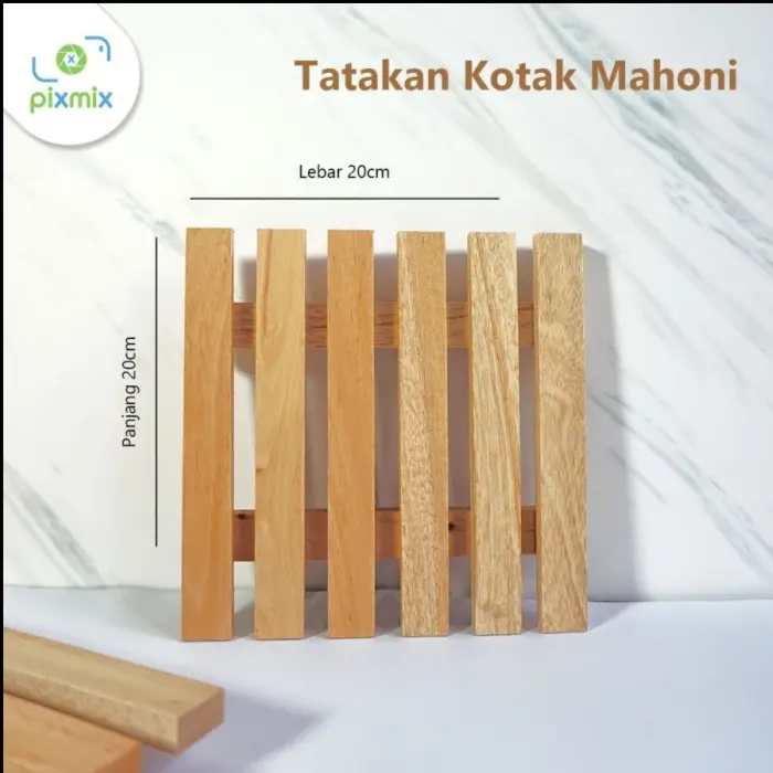 Properti Foto Produk - Tatakan Kotak Mahoni 1