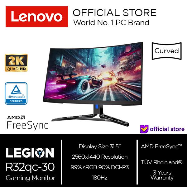Gambar Monitor Gaming Lenovo Legion R32qc-30 VA 180Hz 0.5ms 2K QHD 99%sRGB dari lenovo authorized tangerang Kota Tangerang Tokopedia