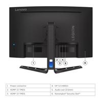 Gambar Monitor Gaming Lenovo Legion R32qc-30 VA 180Hz 0.5ms 2K QHD 99%sRGB dari lenovo authorized tangerang Kota Tangerang 2 Tokopedia