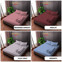 Gambar Kintakun Sprei D'luxe NEW Limited Polos Edition Uk.160x200cm Tinggi 25cm - B.Apricot dari Homeklik Living Kota Bekasi 1 Tokopedia